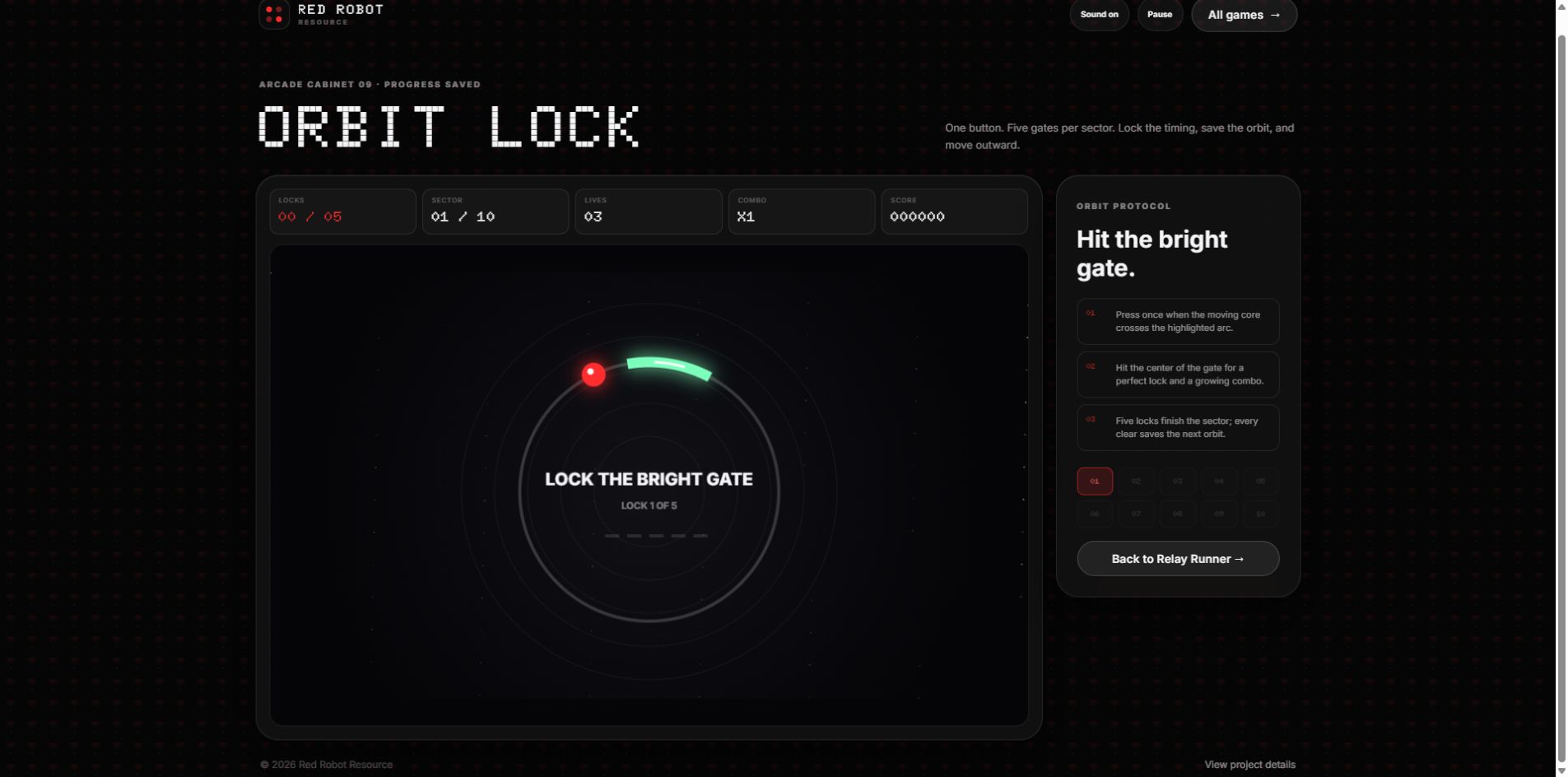 Orbit Lock gameplay