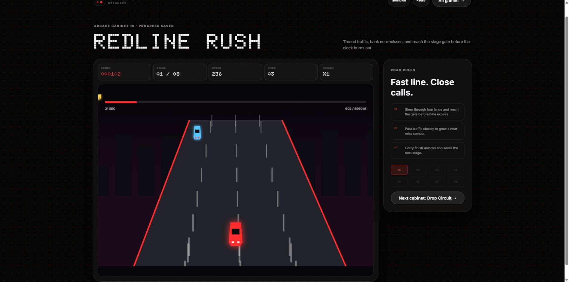 Redline Rush gameplay